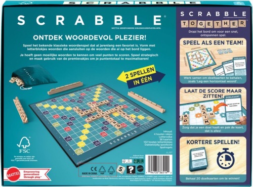 Scrabble - houten blokjes