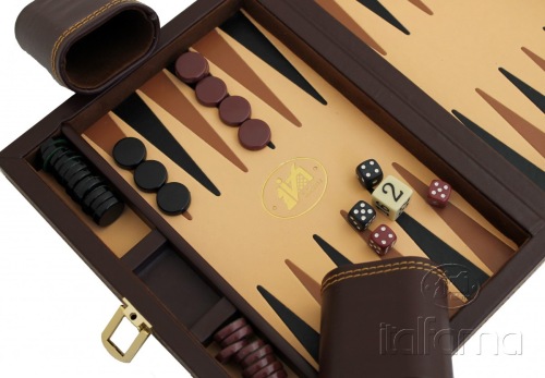 Backgammon leatherette magnetisch - Italfama