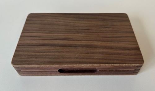 Backgammon reiscassette, Walnoot